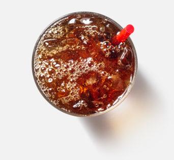 Fountain Drink with a straw