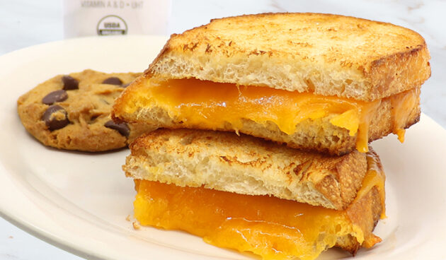 Kid's Grilled Cheese on Plate