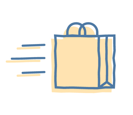 Pickup & Delivery App Feature - To Go Bag Icon