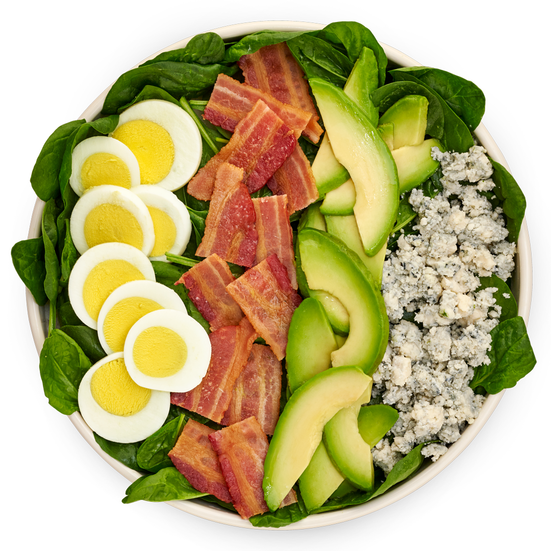 Keto Spinach Salad Icon with transparent background