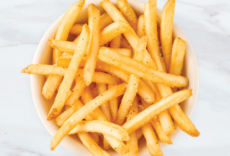 House Fries on Marble Surface