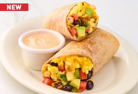 Veggie Breakfast Burrito Cali Style