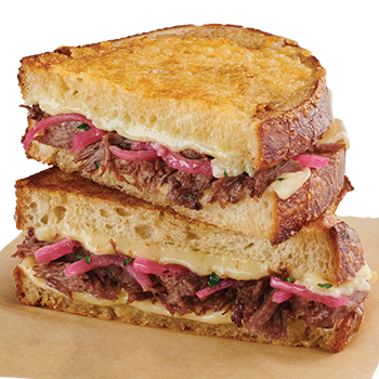 Short Rib Melt on Parchment