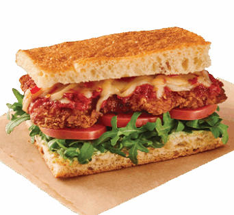 Crispy Chicken Parm on Parchment