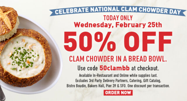 National Clam Chowder Day 2026