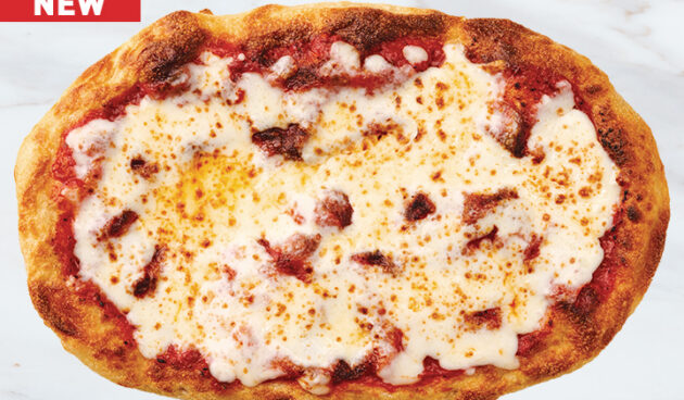 Kid's Cheese Pinsa Pizza on Marble Surface