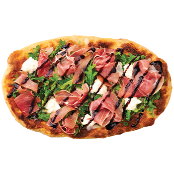 Pinsa Pizza Category with Prosciutto Bianca Pizza
