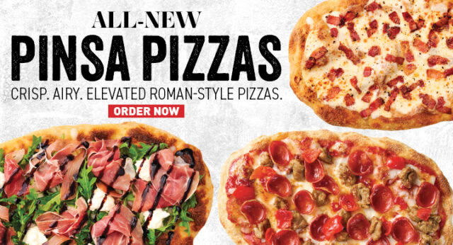 New Pinsa Pizzas on Stone Surface