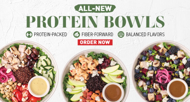 All-New Protein Bowls on White Surface